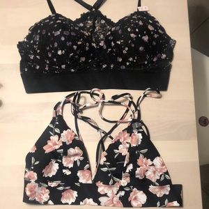 NWT Set of 2 Victoria’s Secret Pink Bralettes, M